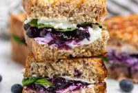 Sweet & Savory Blueberry Basil Goat Cheese Grill