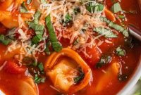 Velvety Tomato Tortellini Soup