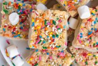 Festive Sprinkled Krispie Treats