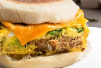 Homemade Freezer-Friendly Spinach Sausage McMuffins