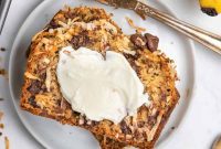 Tropical Coconut Chocolate Chip Banana Bread
