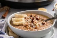 Cozy Instant Pot Banana Bread Steel Cut Oats