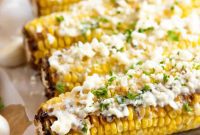 Garlic Feta Buttered Street Corn