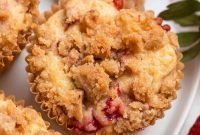 Sweet Strawberry Crumble Muffins