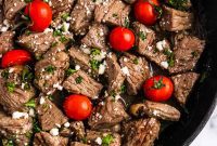 Tender Mediterranean Steak Bites with Zesty Yogurt Dip