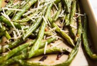 Crispy Roasted Parmesan Green Beans
