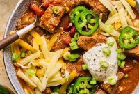 Ultimate Slow Cooker Beef Brisket Chili