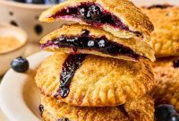 Crispy Air-Fried Blueberry Turnovers