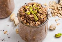 Decadent Chocolate Pistachio Overnight Oats
