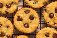 Tender Almond Banana Muffins