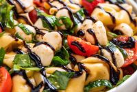 Fresh Caprese Tortellini Salad