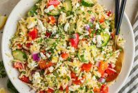 Bright & Effortless Lemon Orzo Salad with Feta