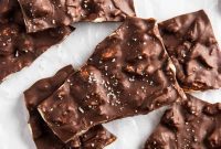 Sweet and Salty Dark Chocolate Almond Bark Thins