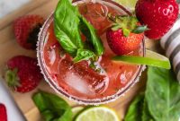 Garden Fresh Strawberry Basil Margarita