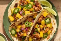 Tropical Shrimp Tacos with Mango Salsa