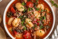 Hearty Sausage and Gnocchi Soup