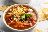 Hearty Black Bean and Rice Soup