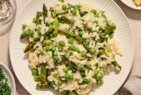 Springtime Pea and Asparagus Risotto