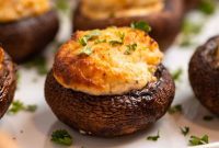 Savory Air Fryer Stuffed Mushrooms