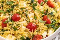 Emerald Orzo Pesto Salad
