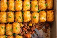 Crispy Tater Tot Shepherd’s Casserole
