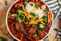 Slow Cooker Pulled Beef Chili