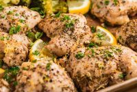 Zesty Lemon Chicken and Broccoli Sheet Pan Dinner