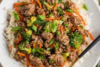 Sticky Teriyaki Ground Beef