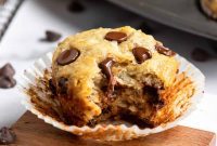 Tropical Banana Chocolate Chip Muffins