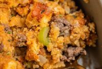 Southern Beef Cornbread Dressing