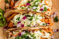 Fall-Apart BBQ Chicken Tacos with Zesty Slaw