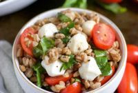 Mediterranean Caprese Farro Salad