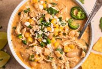 Slow Cooker Dreamy White Chicken Chili