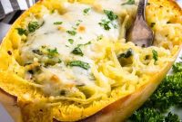 Luxe Pesto Spaghetti Squash Strands