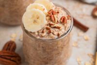 No-Bake Banana Bread Overnight Oats