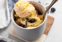 Sunny Blueberry Lemon Mug Cake