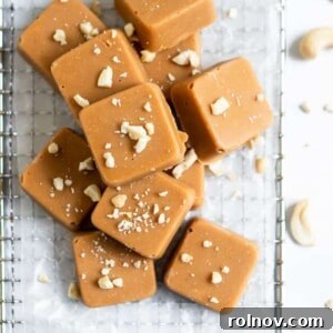 Maple Cashew Freezer Fudge recipe image