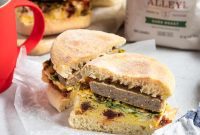 Ready-to-Go Spinach Feta Breakfast Sandwiches