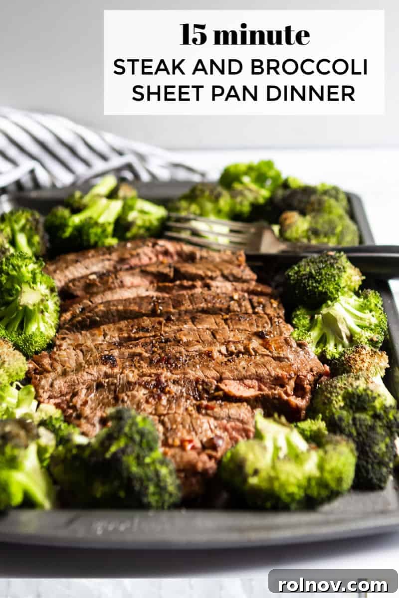 Speedy One-Pan Steak and Broccoli 7 Delicious 15 Minute Marinated Sheet Pan Steak and Broccoli Dinner