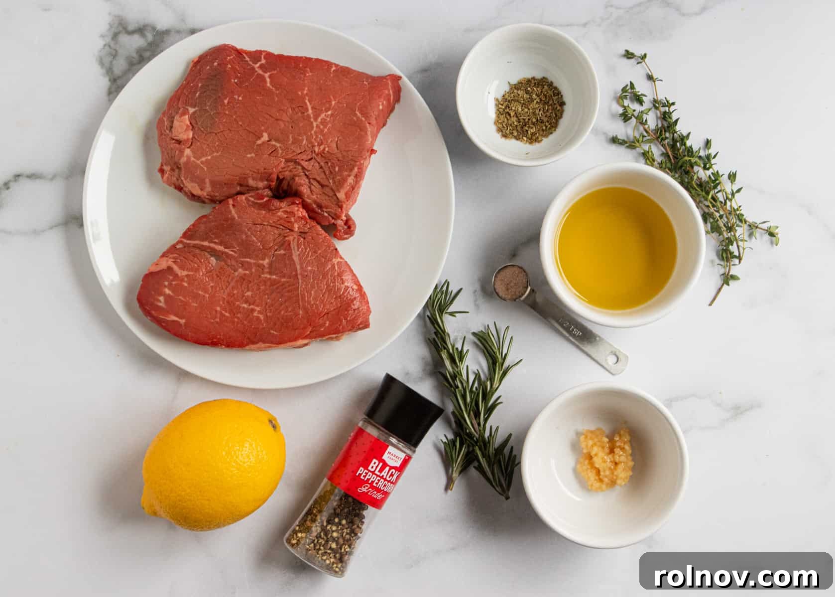 Ingredients for Mediterranean Steak Bites