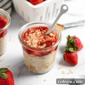 Peanut Butter & Jelly Overnight Oats