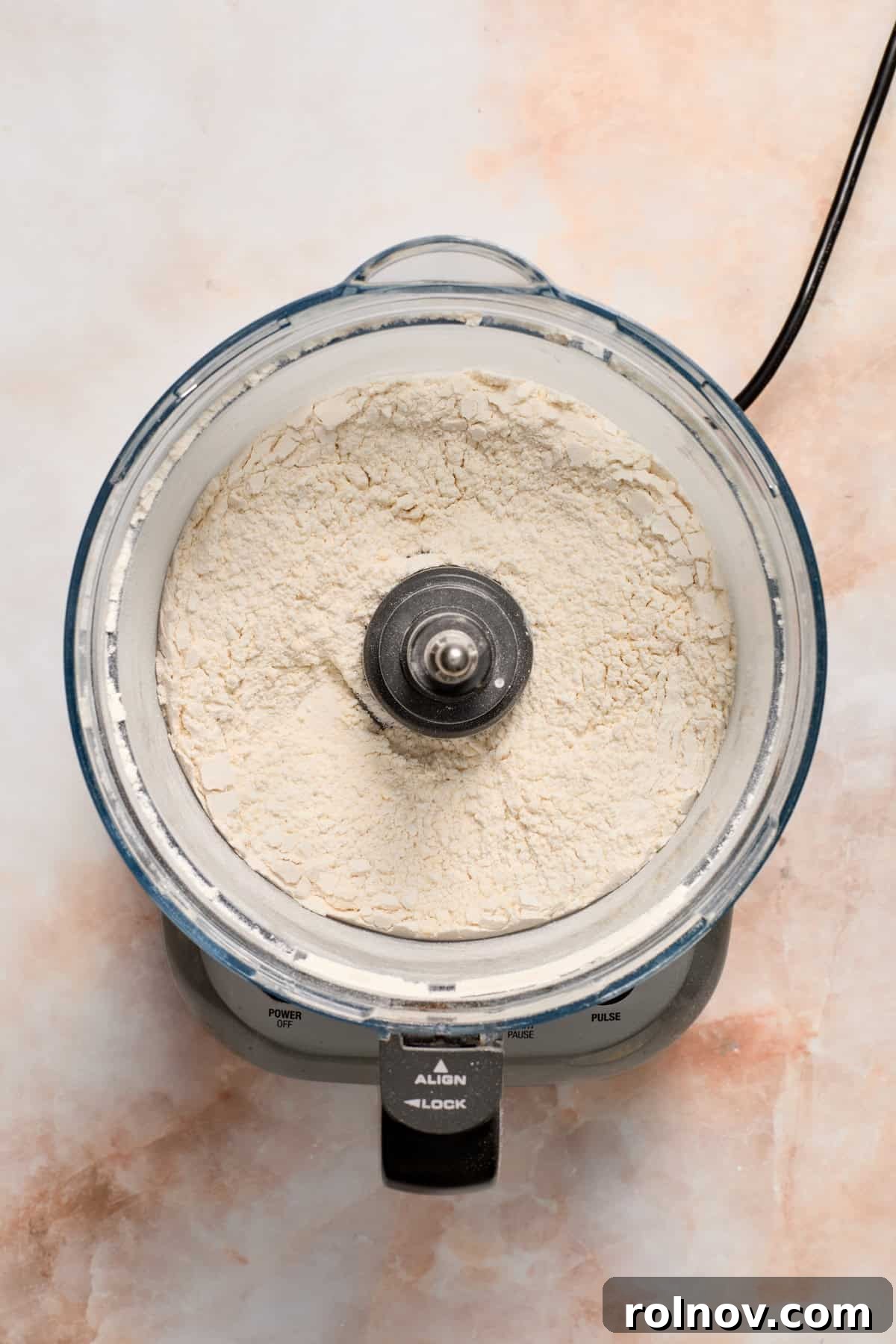 Sun-Kissed Peach Strawberry Shortcake 6 Butter and flour broken down to crumbles in food processor.