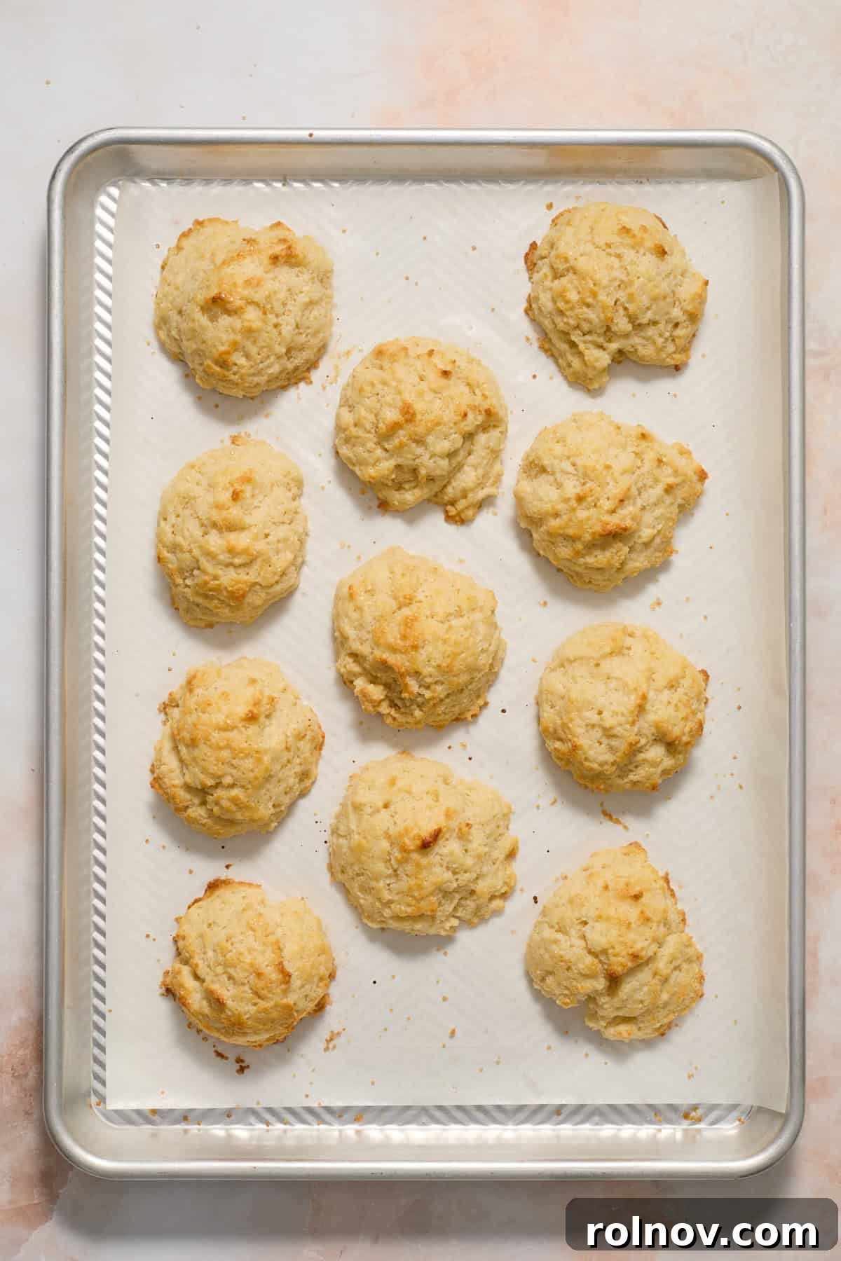 Sun-Kissed Peach Strawberry Shortcake 10 Baked buttermilk biscuits.