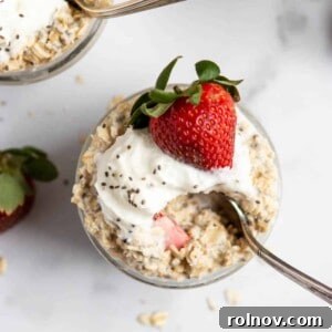 Strawberry Shortcake Overnight Oats recipe card image