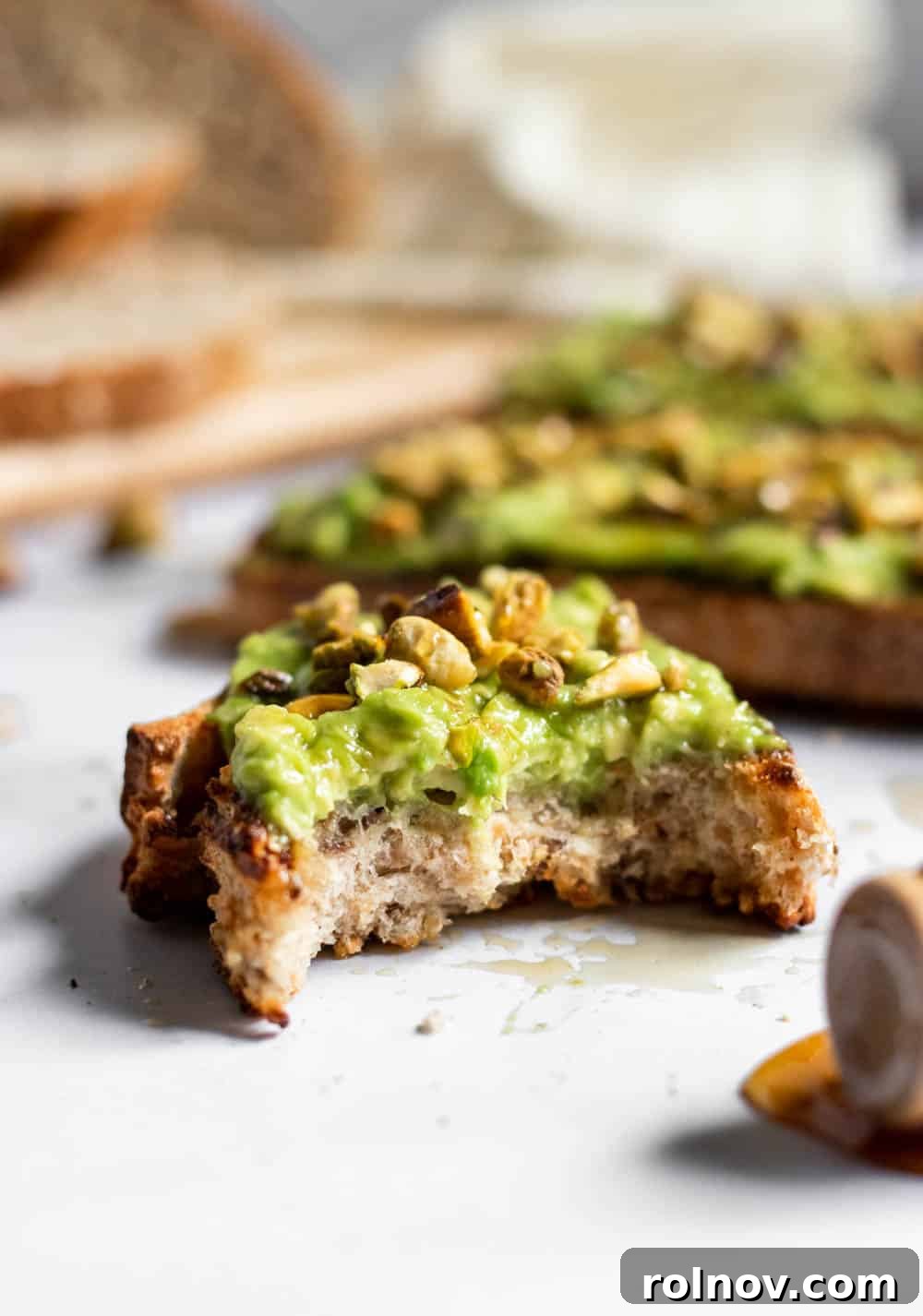 Simple Avocado Toast with Honey and Pistachios 3 Easy Honey Pistachio Avocado Toast with a golden honey drizzle
