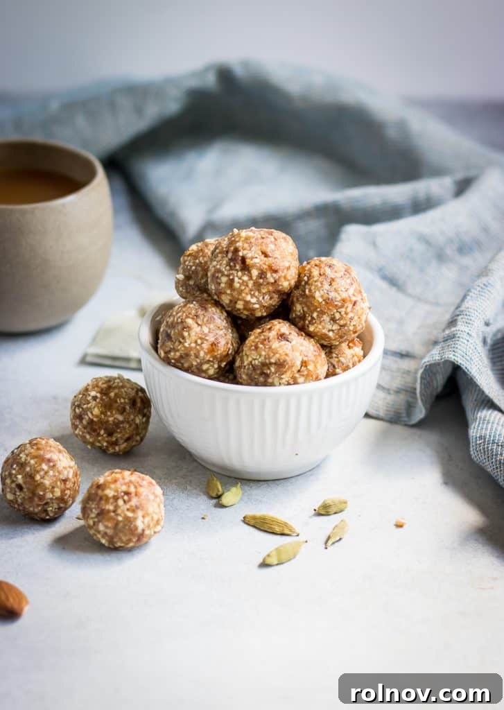 These Chai Spiced Energy Bites are the perfect snack this fall! This recipe is simple and with all the cozy spices of a chai tea latte--no baking required!