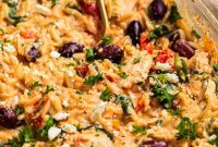 Aegean Chicken and Orzo Bake