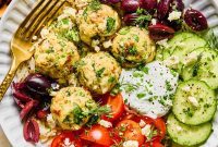 Turkey Meatballs with a Spinach-Feta Swirl