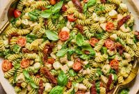 Creamy Pesto Chicken Pasta Salad Recipe for Summer Meals