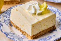 No-Bake Lemon Cheesecake Bars Recipe — Creamy Citrus Dessert
